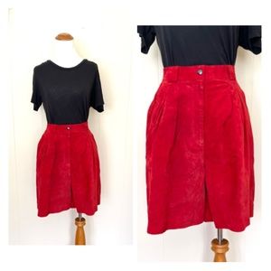 VTG Brooks Atelier Leather Shorts